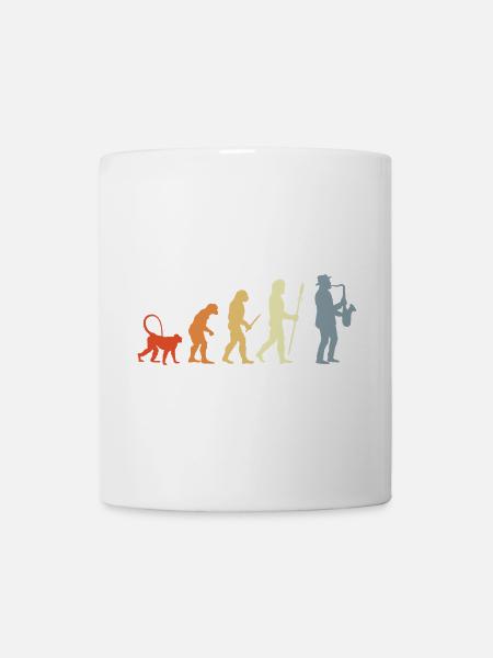 Saxophonist Evolution - Mug - white
