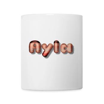 Ayla Prénom Bébé Fille rose kawaii - Mug blanc - blanc - Devant