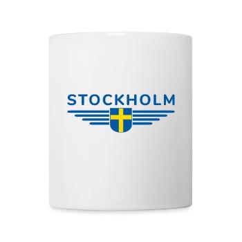 Stockholm T-Shirt für Fans und Reisende - Tasse - Weiß - Vorne