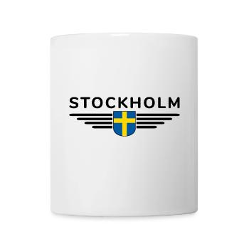 Stockholm T-Shirt für Fans und Reisende - Tasse - Weiß - Vorne