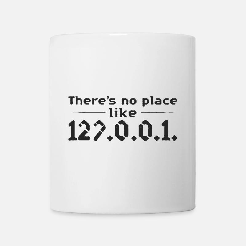 Homeoffice no place like Home Fun Nerd design - Tasse - Weiß