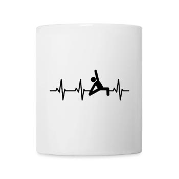 Yoga Stick Figures Pulse Beat - Mug - white - Front