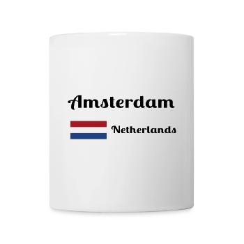 Amsterdam, Pays-Bas - Imprimés élégants - Mug blanc - blanc - Devant
