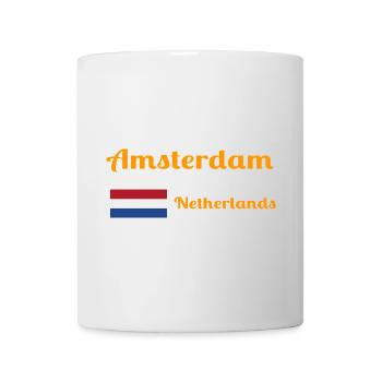 Amsterdam, Pays-Bas - Imprimés élégants - Mug blanc - blanc - Devant