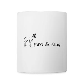 hurra die gams apres ski party hütte schifahren - Tasse - Weiß - Vorne