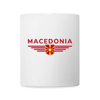 Mazedonien T-Shirt Design für Fans - Tasse - Weiß - Vorne