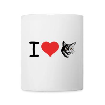 J’aime les chats - Pet Design - Mug blanc - blanc - Devant