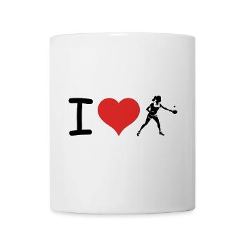 I love Table Tennist - Sports Design - Mug - white - Front