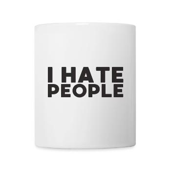 Ich hasse Menschen - Tasse - Weiß - Vorne