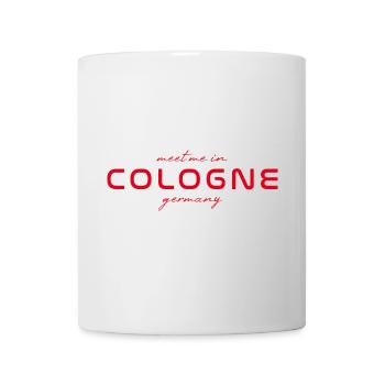 Köln T-Shirt – Domstadt Liebe - Tasse - Weiß - Vorne