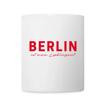 Berlin Deutschland Fan Flagge Design T Shirt - Tasse - Weiß - Vorne