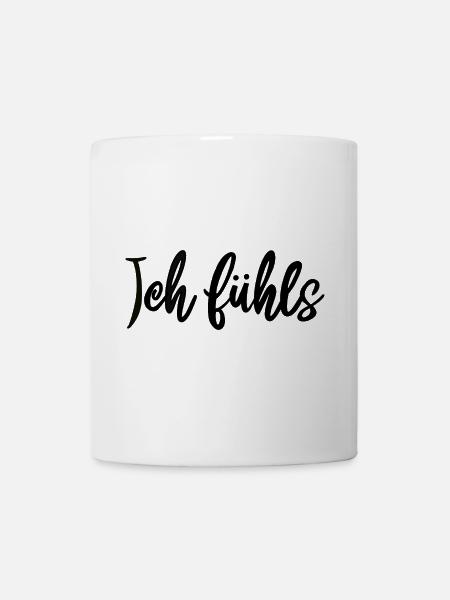 Kalligrafie Script Muster ich fühls - Tasse - Weiß