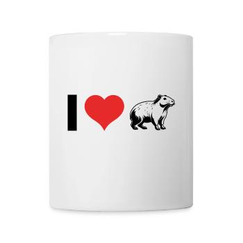 I love Capybara - Pet Design - Tasse - Weiß - Vorne