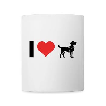 J’aime les chiens - Cute Pet Design - Mug blanc - blanc - Devant
