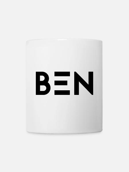 Vorname Ben - Tasse - Weiß