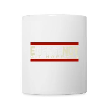 Nerd geek git d’urgence se produit - Mug blanc - blanc - Devant