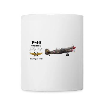 P-40 Warhawk - Mug blanc - blanc - Devant