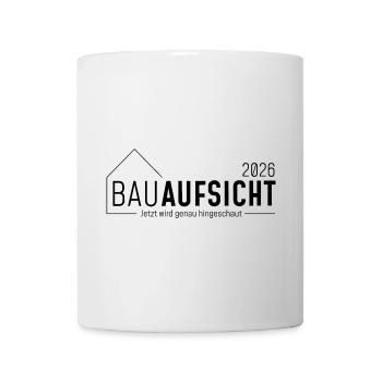 Building supervision - Now it's time to take a close look! - Mug - white - Front
