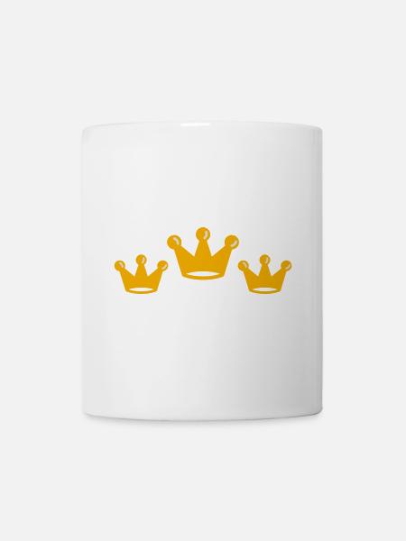 kronen - Tasse - Weiß
