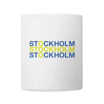 STOCKHOLM Suède Suède Drapeau suédois - Mug blanc - blanc - Devant