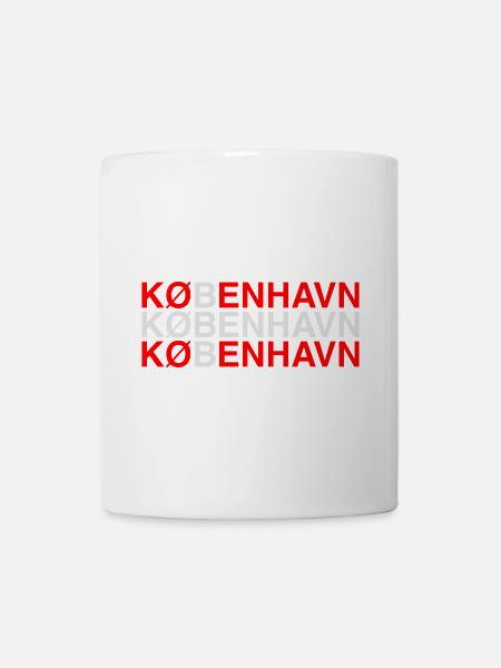 KOPENHAGEN Copenhagen Dänemark Denmark Flag - Tasse - Weiß
