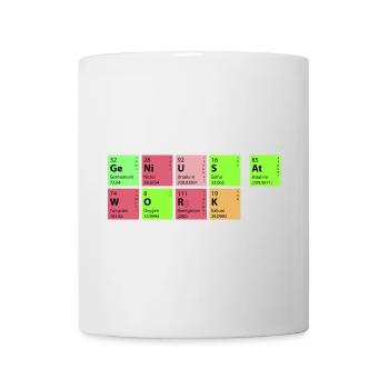 genius at work - Tasse - Weiß - Vorne