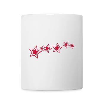 Sterne, Star - Tasse - Weiß - Vorne