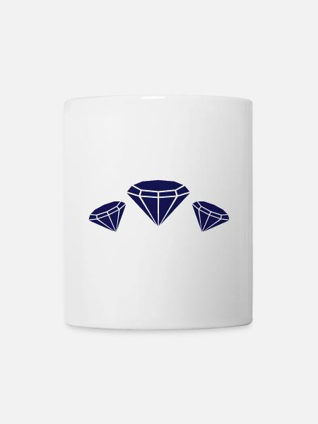 diamonds diamant kristall crystal - Tasse - Weiß