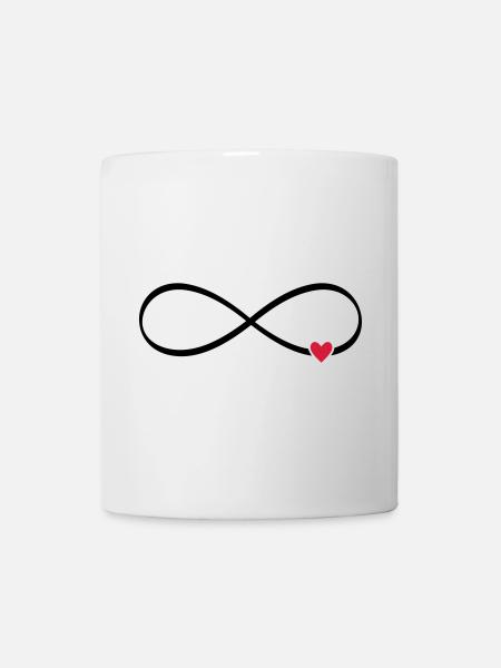 Signe infini amour coeur infini - Mug blanc - blanc
