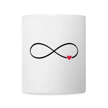 Heart infinity sign icon gift - Mug - white - Front