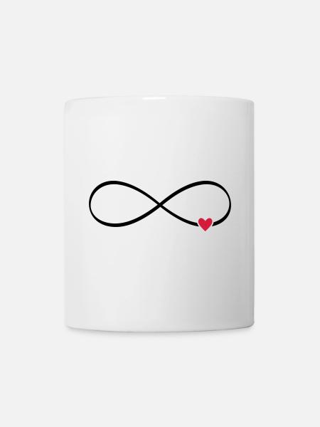 infini coeur - Mug blanc - blanc