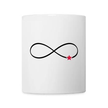 Stern Unendlichkeit Symbol Unendlichkeitszeichen - Tasse - Weiß - Vorne