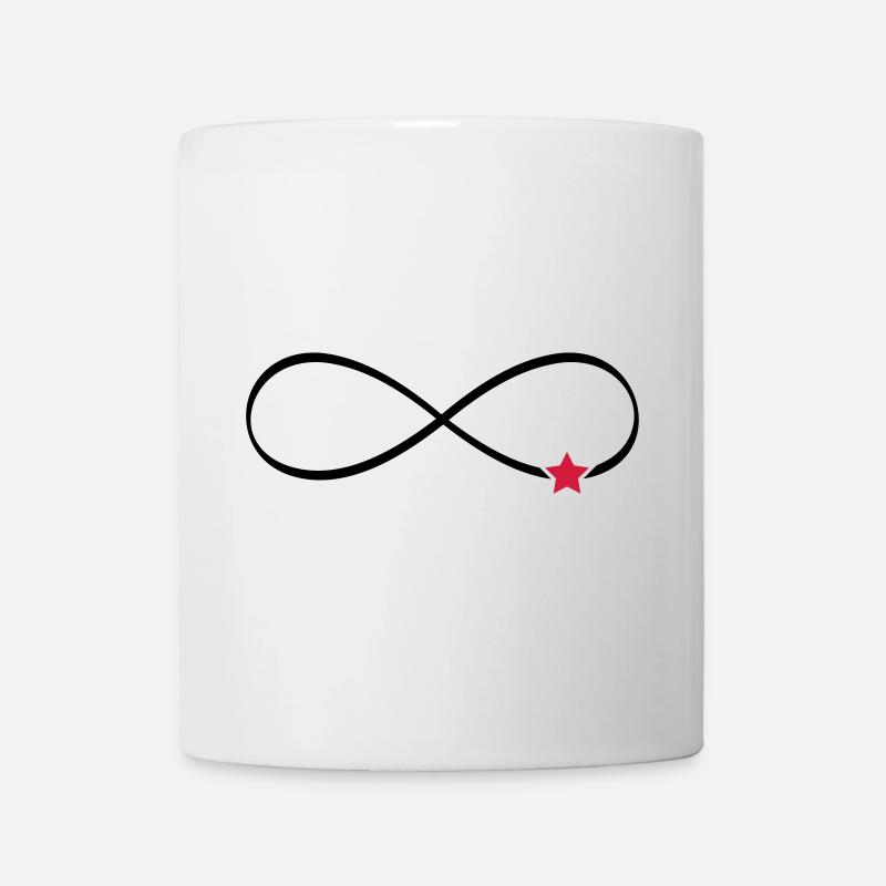Star infinity symbol infinity sign - Mug - white