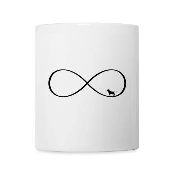 Dog Infinite Love - Conception du chien - Mug blanc - blanc - Devant