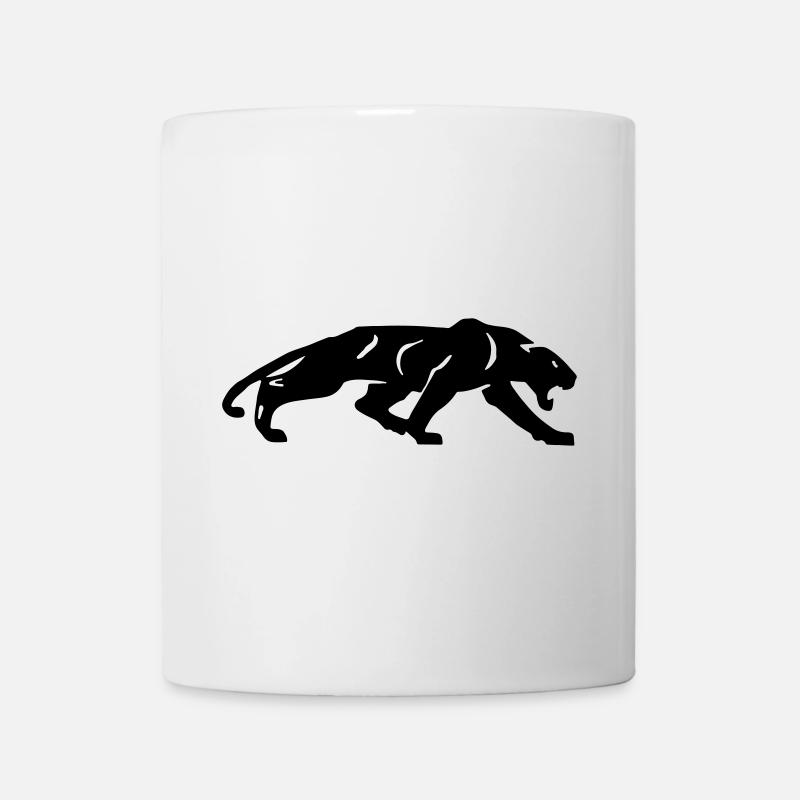 Schwarzer Panther - Tasse - Weiß