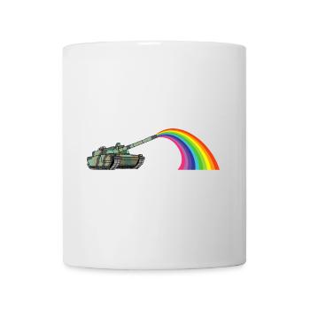 Regenbogenpanzer - Tasse - Weiß - Vorne
