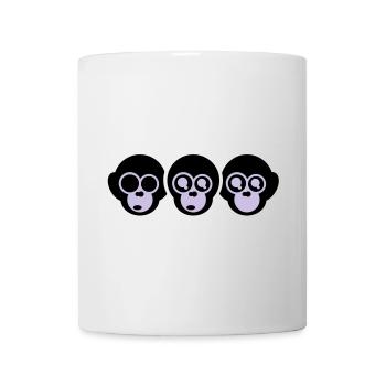 die drei affen - Tasse - Weiß - Vorne
