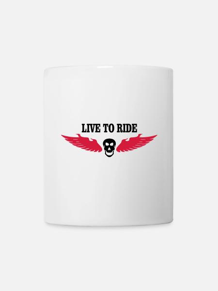 biker - Mug blanc - blanc