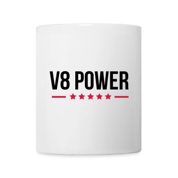 V8 Power - Tasse - Weiß - Vorne