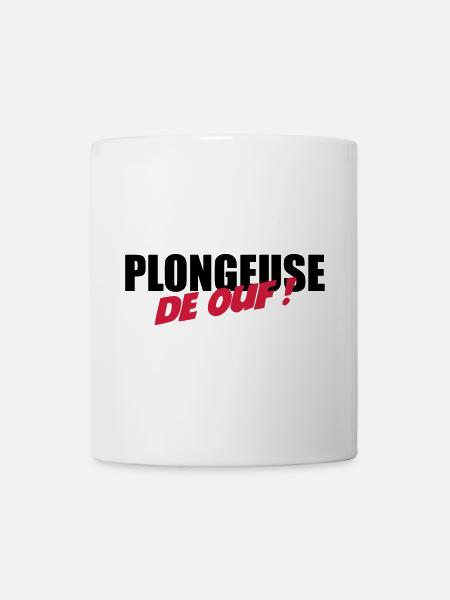 Plongeuse de ouf ! - Mug blanc - blanc