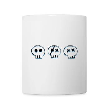 bones skulls - Tasse - Weiß - Vorne