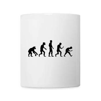 funny evolution smartphone mobile phone addiction icon - Mug - white - Front