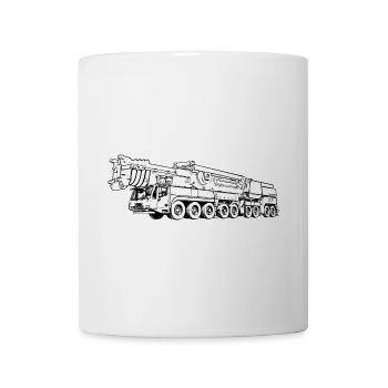 Crane Mobile Crane 700 1750 750 Superlift black - Mug - white - Front