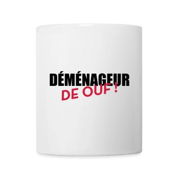 Déménageur / Déménagement / Déménager / Camion - Mug blanc - blanc - Devant