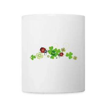Four leaf clover design. New years eve party. - Mug - white - Front