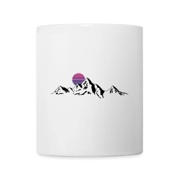 Berge Wandern - Tasse - Weiß - Vorne
