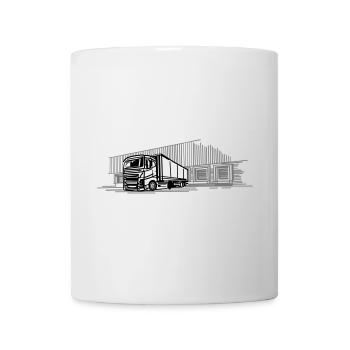 Transport par camion Expédition - Mug blanc - blanc - Devant