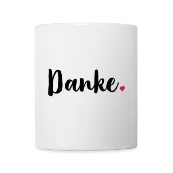 Danke Herz Geschenk Dankeschön - Tasse - Weiß - Vorne
