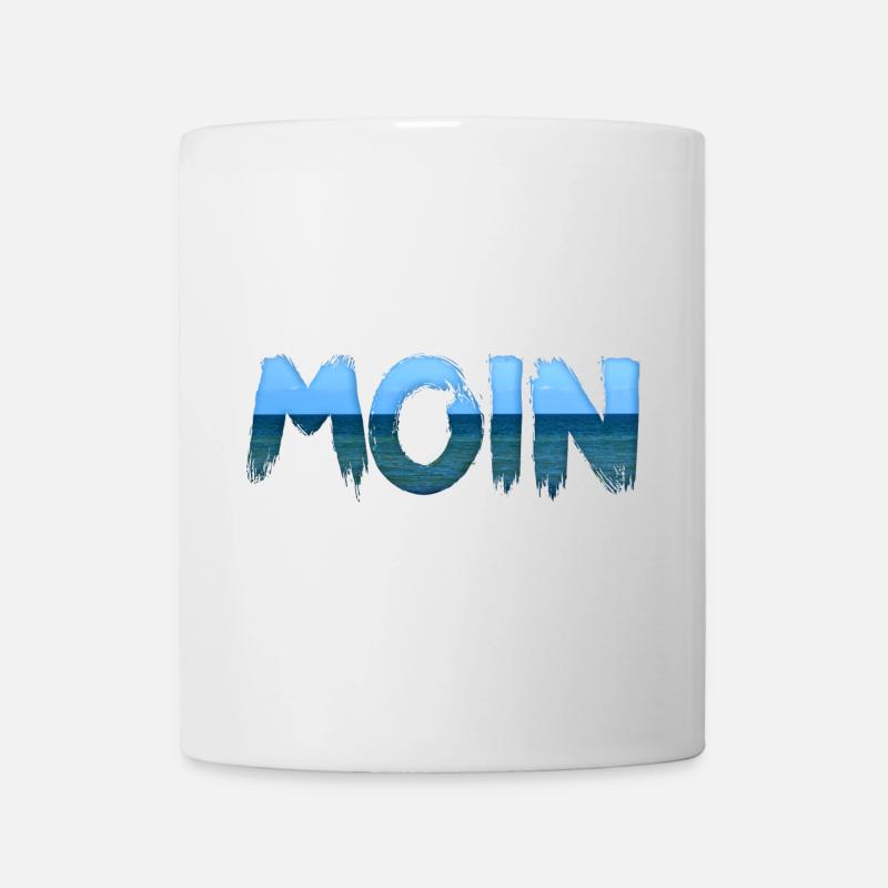 Moin Wasser - Tasse - Weiß