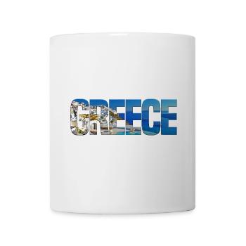 Greece Coastal Panorama Collage - Mug - white - Front